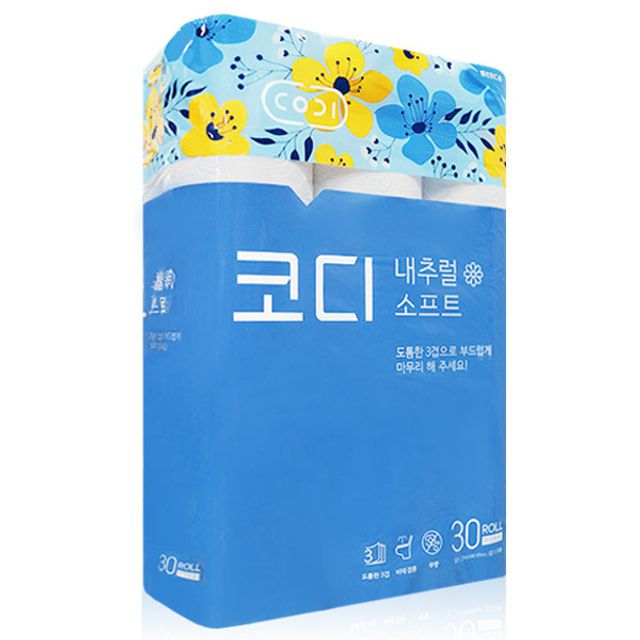 선호도 높은 KA_코디 내추럴소프트 3겹 30롤 화장실용 화장지 롤휴지_K/N:6F+7FA86D ; KN3A292021 ; (주)쌍용씨앤비 ; 두루마리휴지 두루마리화장지 롤화장지 선호도 높은 KA_코디 내추럴소프트 3겹 30롤 화장실용 화장지 롤휴지_K/N:6F+7FA86D ; KN3A292021 ; (주)쌍용씨앤비 ; 두루마리휴지 두루마리화장지 롤화장지