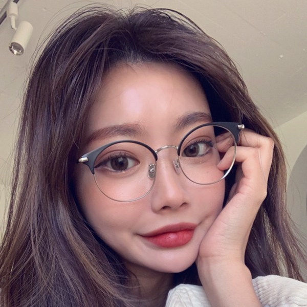가성비 뛰어난 멜라크메 남자 여자 동글이 하금테 가벼운 스틸 타티타늄 실버 블랙 안경테 ··· 가성비 뛰어난 멜라크메 남자 여자 동글이 하금테 가벼운 스틸 타티타늄 실버 블랙 안경테 ···