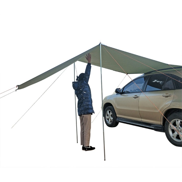 인기있는 자동차 그늘막 텐트 차박 어닝 타프 자외선 차단 쉘 스크린 차량용 캠핑 용품, 그린, 300 x 150cm 추천해요
