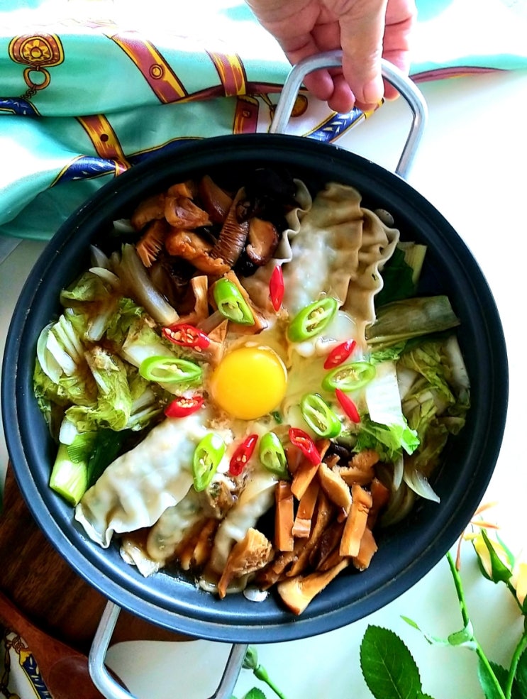  백종원 만두전골 저녁 메뉴 레시피 육수없이 맛있는 전골 요리