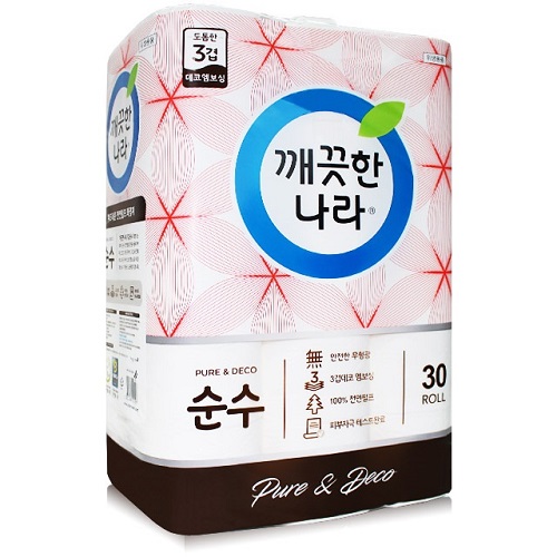 구매평 좋은 깨끗한나라 순수 무형광 3겹 30롤 x 1개 천연 펄프 고급 마이크로 데코 엠보싱 화장실 화장지 휴지 추천 추천합니다 구매평 좋은 깨끗한나라 순수 무형광 3겹 30롤 x 1개 천연 펄프 고급 마이크로 데코 엠보싱 화장실 화장지 휴지 추천 추천합니다