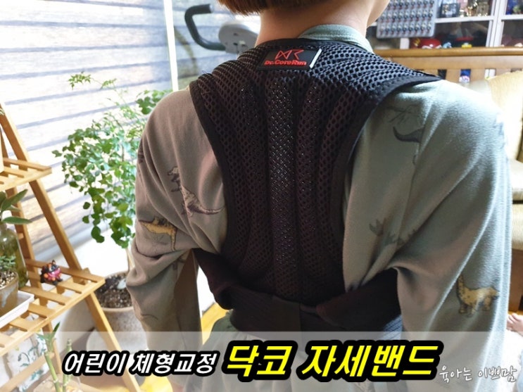  닥코 자세교정밴드로 어린이체형교정 바르게 하기