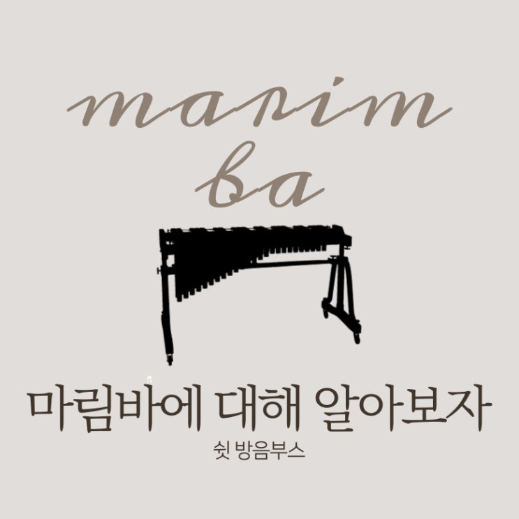  마림바에 대해 알아보자ㅣ타악기, 실로폰, 마림바 연주