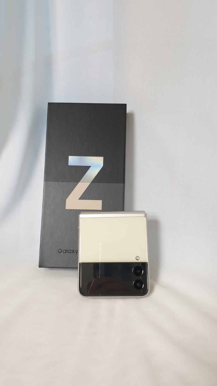  갤럭시 Z플립3 5G 크림 색상 자급제 폰 구매 후기 및 사양 확인!!!