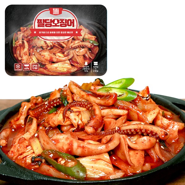 많이 팔린 팔당오징어 420g*2개! 파기름으로 풍미를 더해서 깔끔하게 매운맛!, 팔당 오징어 420g*2개 추천해요 많이 팔린 팔당오징어 420g*2개! 파기름으로 풍미를 더해서 깔끔하게 매운맛!, 팔당 오징어 420g*2개 추천해요