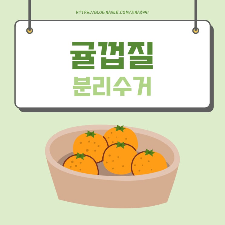  귤껍질 분리수거, 음식물일까? 일반쓰레기 일까?
