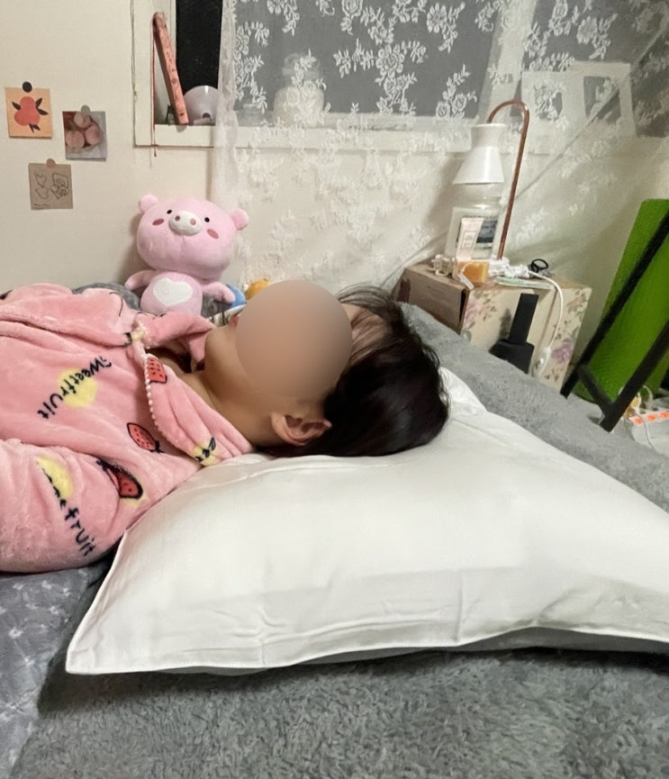  낮은토끼베개 거북목 일자목 위한 경추베개 낮은베개