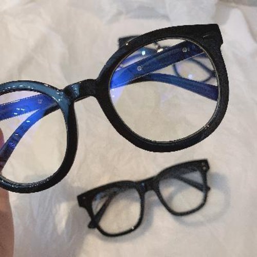 최근 인기있는 블루 스크린 라이트 차단 멀미 대두 안경 망홍대테 안경여 원안면 방청광 방사한파조안신기 ···