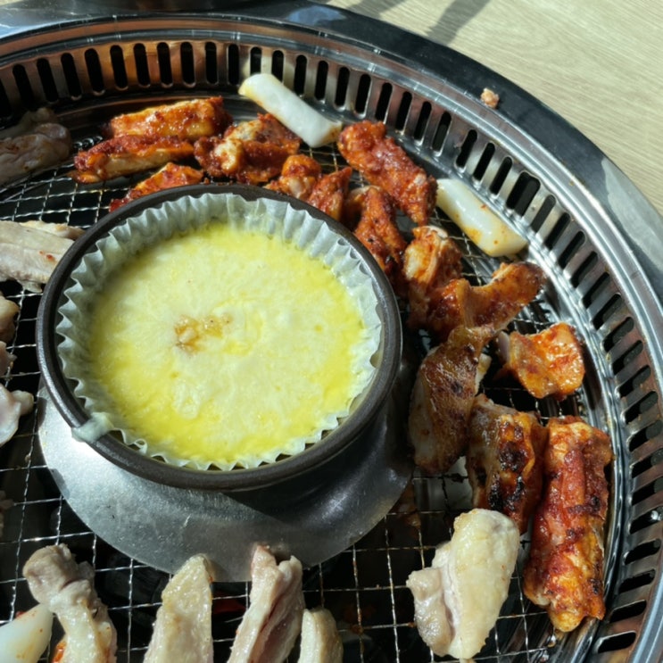  가평 아침고요수목원 근처 숯불닭갈비 맛집::칠오닭갈비(feat. 치즈퐁듀)