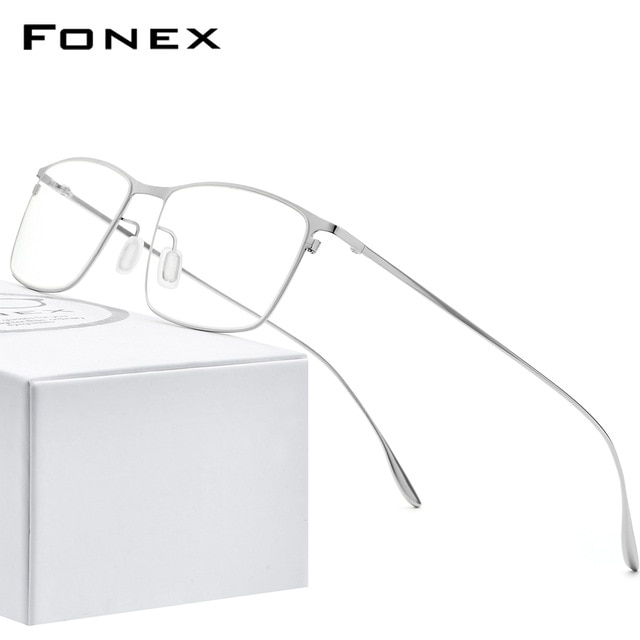 많이 찾는 FONEX 안경 프레임 사각형 남성미 지적포인트 안경테 ···