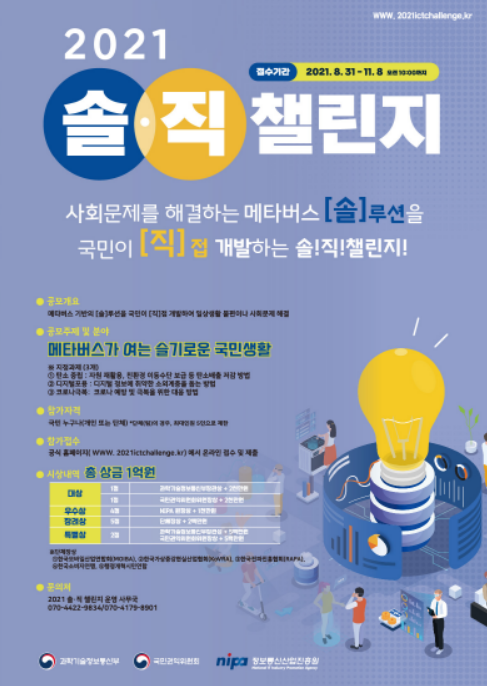  2021 솔직챌린지, 사회문제탐구 메타버스를 통한 솔루션