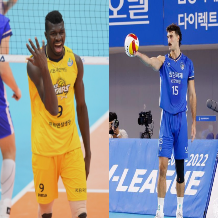 남자배구 KB손해보험 삼성화재 10월29일 경기예상(케이타 황택의 러셀 황승빈)