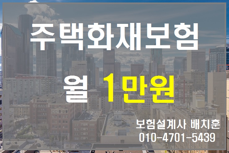  주택화재보험 아파트화재보험 빌라화재보험