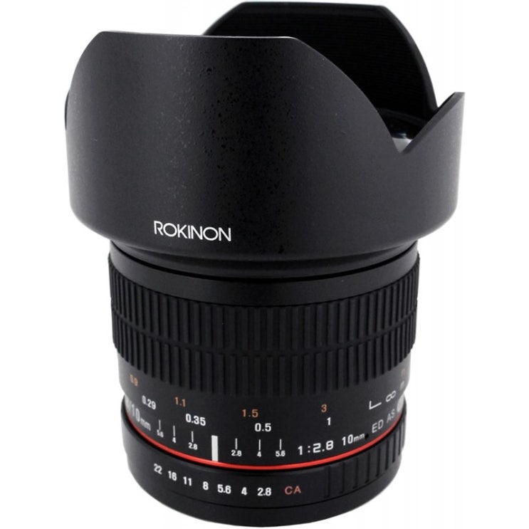 선택고민 해결 Canon 디지털 SLR 카메라 용 Rokinon 10mm F2.8 ED AS NCS CS 초광각 렌즈 Canon EF-S 유형 (10M-C), 단일옵션 추천해요