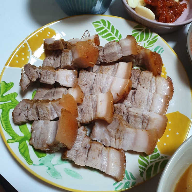  [저녁메뉴추천]무수분 물없이 수육만드는법 냄새없는보쌈(강추!!)