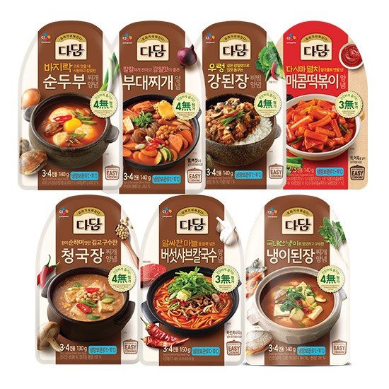 인기 많은 [제일제당] 다담 순두부/된장찌개 외 양념 10팩 세트, 07. 버섯샤브칼국수양념 150g x 10개, 상세설명 참조 좋아요