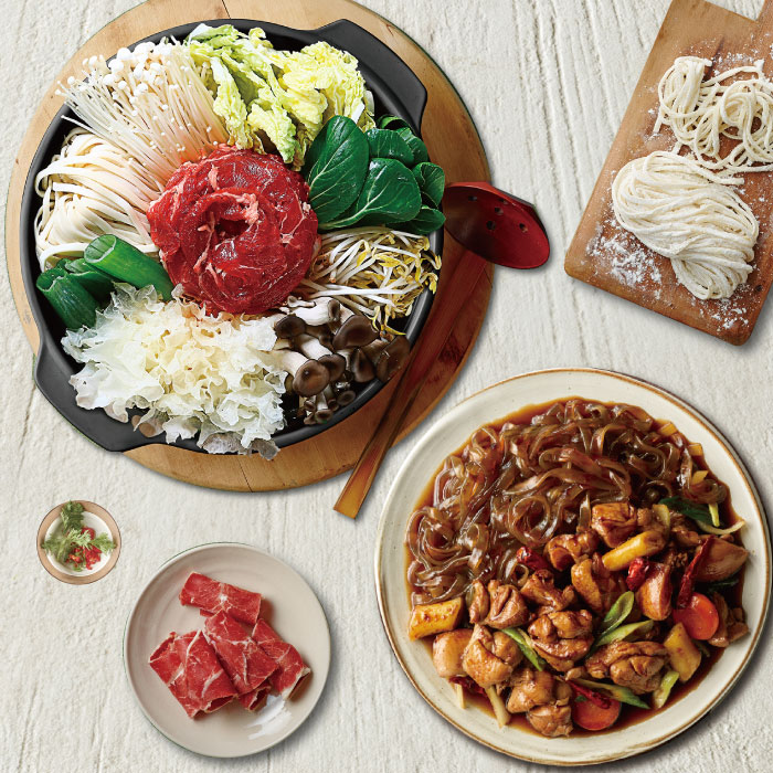 선호도 높은 애슐리 당면 듬뿍 안동 찜닭+소고기 모둠버섯 샤브샤브 (총 4인분) ··· 선호도 높은 애슐리 당면 듬뿍 안동 찜닭+소고기 모둠버섯 샤브샤브 (총 4인분) ···