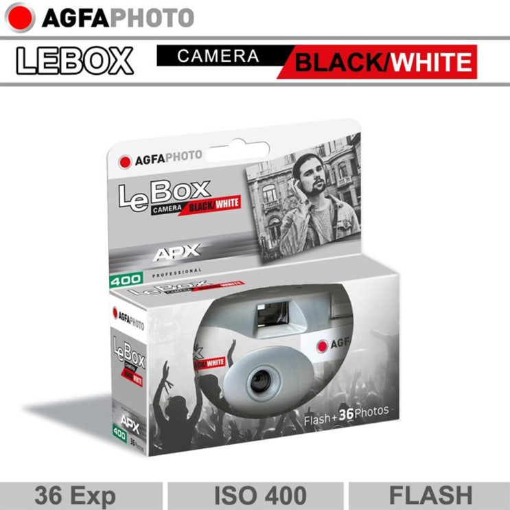  잘팔리는 코닥 일회용카메라 펀세이버 800-27 (플래쉬 필름내장) FunSaver, 1개, 아그파 흑백 일회용 APX(400-36컷)플래쉬 ···