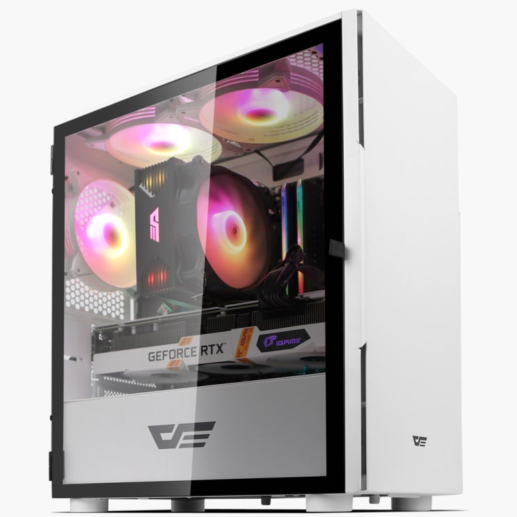  갓성비 좋은 로켓PC Beta intel No 3. 화이트 조립컴퓨터 본체 (인텔11세대 i7-11700 GTX1660슈퍼 6GB WIN미포함 삼성 16GB NVMe 512GB )