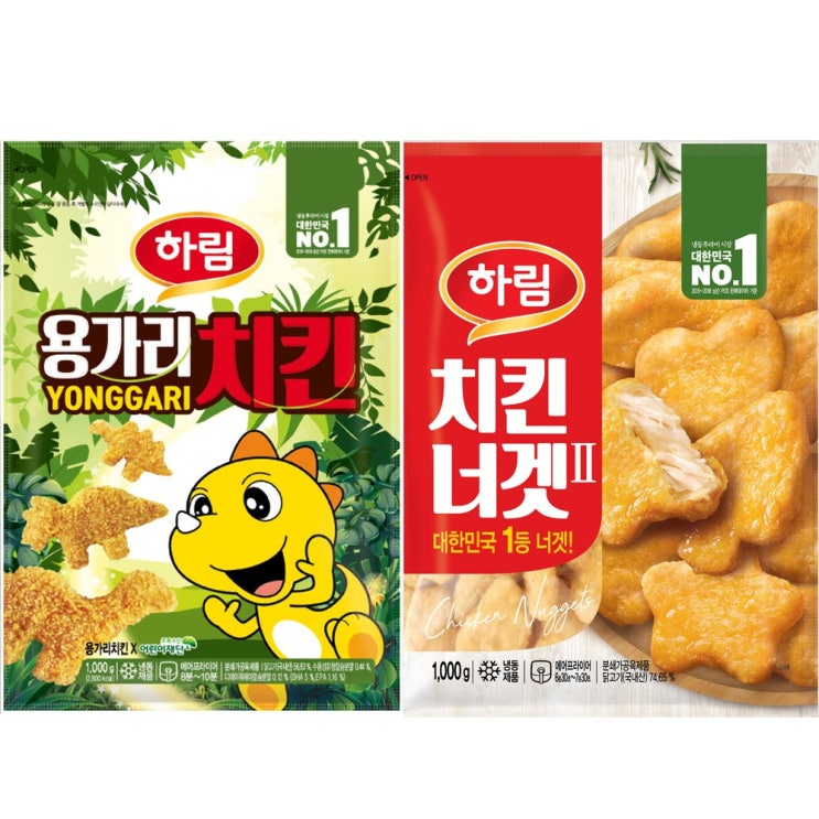 요즘 인기있는 하림 용가리치킨 1kg + 치킨너겟 1kg, 용가리치킨 1kg +치킨너겟 1kg ···