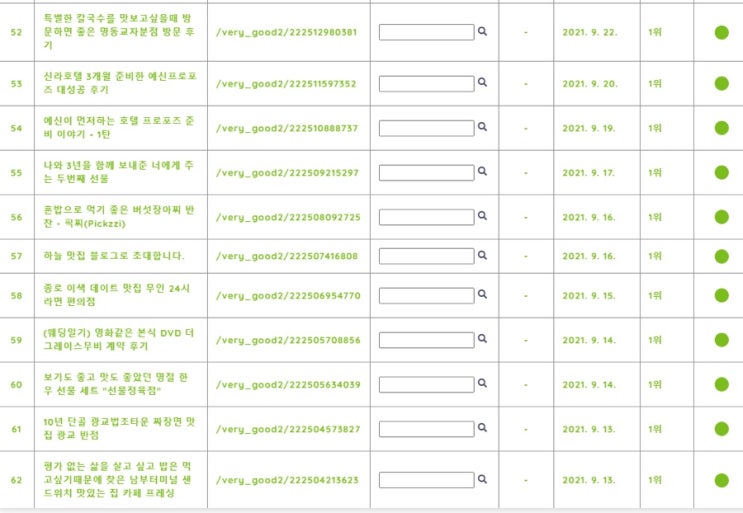  블로그검색누락 블로그시작 두달여만에 극복하다