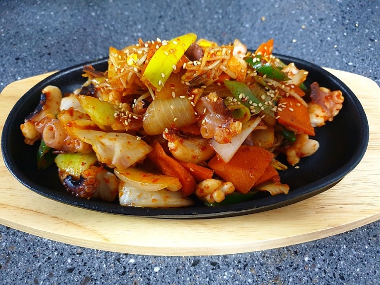  냉동절단 낙지로 불맛나는 낙지볶음 만들기/백종원낙지볶음 양념레시피