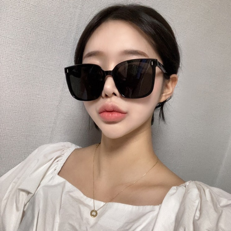  인기 급상승인 하리몽드 남여공용 빅사이즈 오버 라운드 사각 블랙 선글라스 좋아요