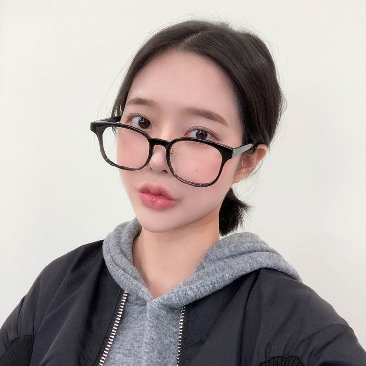  가성비갑 하리몽드 여성 남성 라운드 프레임 뿔테 블랙 안경테 추천합니다