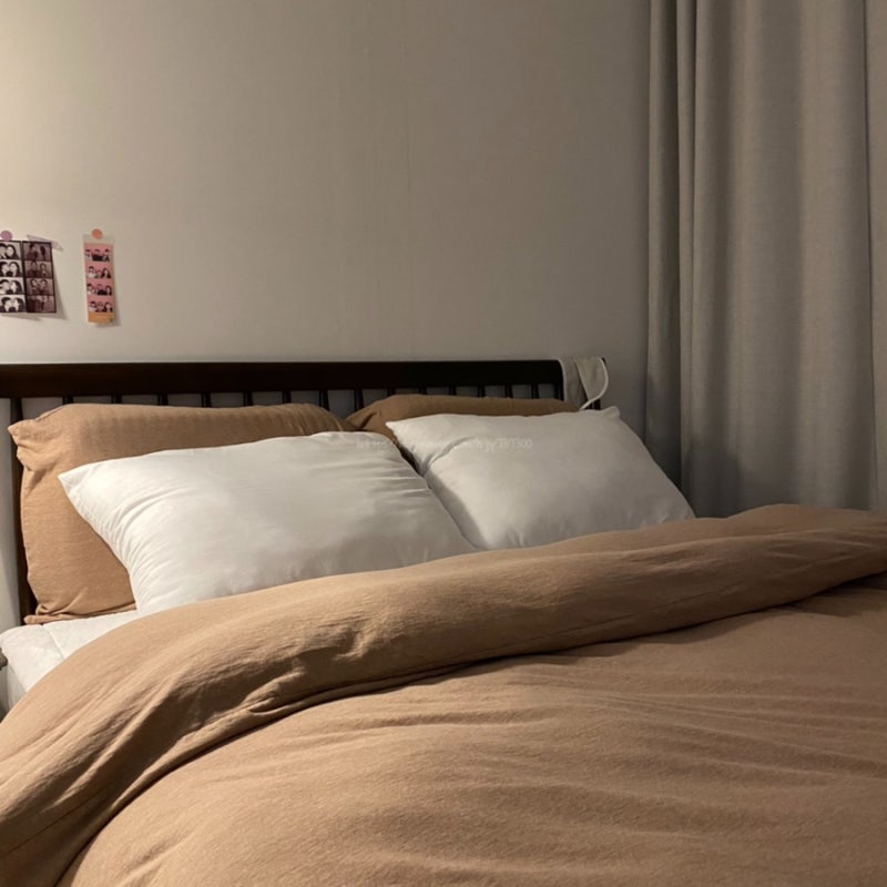 침구세트 추천 무인양품 MUJI 이불, 베개 발열 면 커버