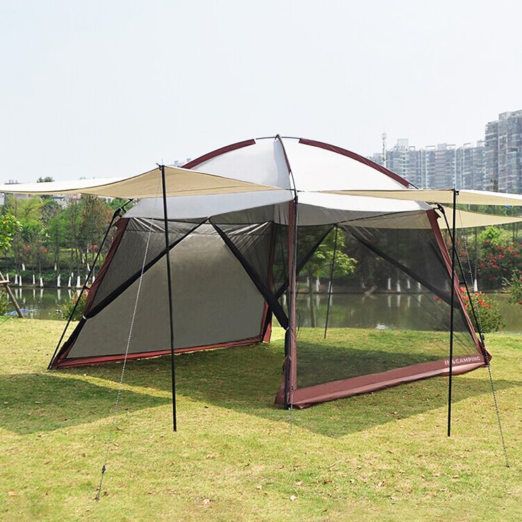  리뷰가 좋은 타프스크린 메쉬 텐트 세트, 랜덤발송(가방, 파우치, 본체 폴대), 1세트 추천합니다
