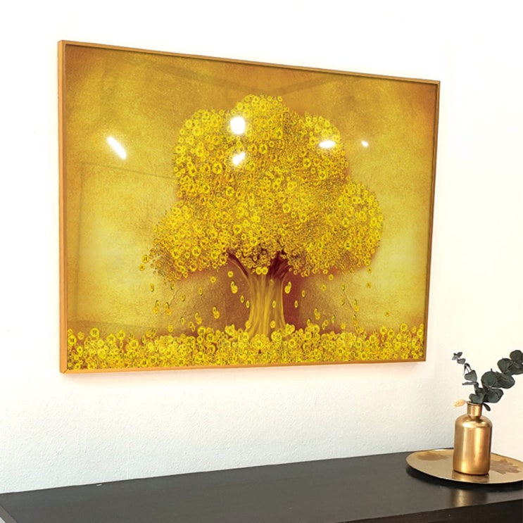 최근 인기있는 이나코리아 돈 들어오는 황금 돈나무 A 금배경 그림 풍수 인테리어 액자, 1번 황금 돈나무 기본A형 가로 금배경, A3 (42 x 30 cm)_골드 메탈 액자 추천해