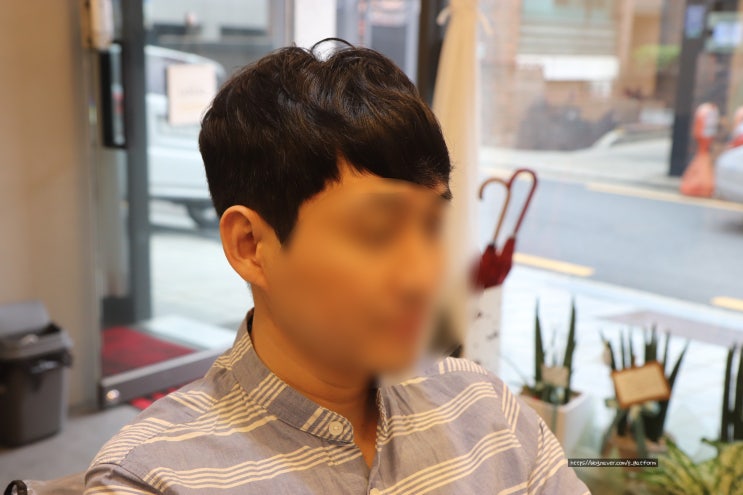  압구정 미용실 남자머리 전문 로얄옴므 댄디컷 + 볼륨펌 후기