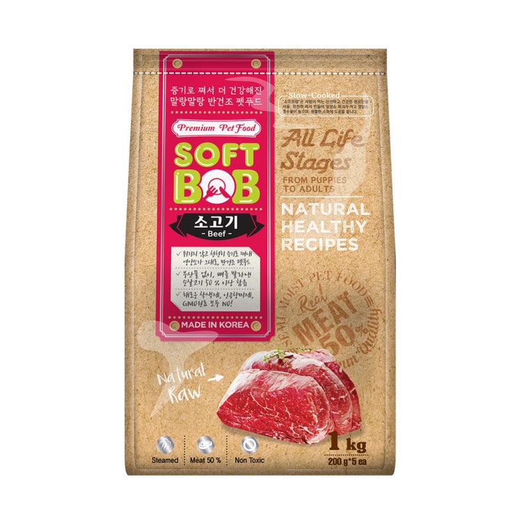 의외로 인기있는 소프트밥 전연령 증기로 찐 사료, 소, 1kg 좋아요 의외로 인기있는 소프트밥 전연령 증기로 찐 사료, 소, 1kg 좋아요
