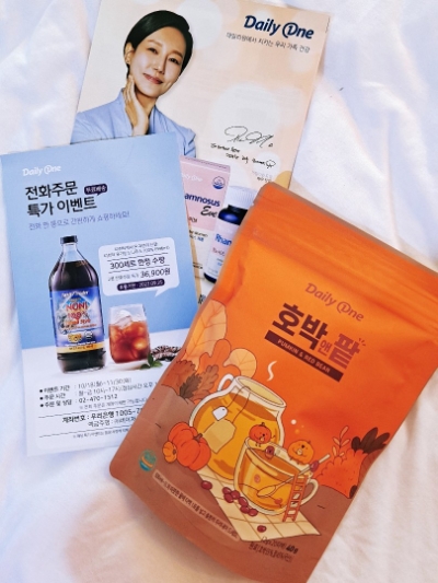  맹물을 마시는게 쉽지 않다면  데일리원 호박앤팥 ॢ