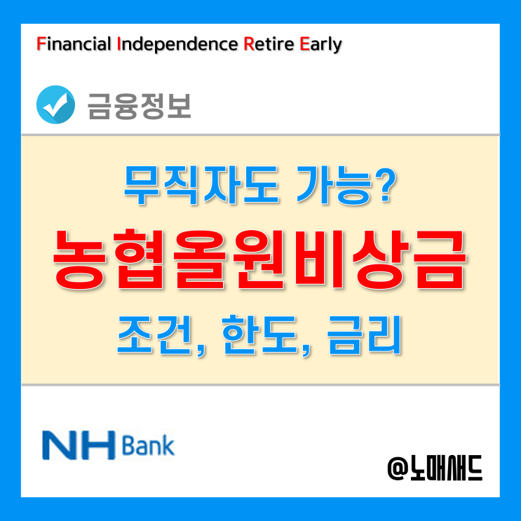 농협올원비상금대출 무직자도 가능한 이유 농협올원비상금대출 무직자도 가능한 이유