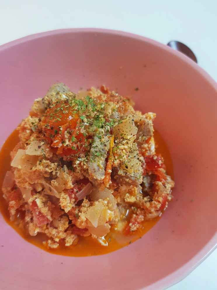  토마토 계란 스튜 (ft.돼지고기 목살), 쉽고 간단하게 만드는 한끼