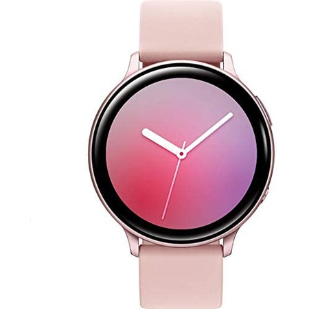 리뷰가 좋은 Samsung Galaxy Watch Active2 (Silicon Strap + Aluminum Bezel) Bluetooth - International (Pink 리뷰가 좋은 Samsung Galaxy Watch Active2 (Silicon Strap + Aluminum Bezel) Bluetooth - International (Pink
