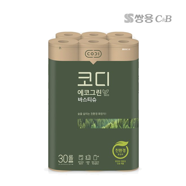 가성비갑 코디 에코그린 롤화장지 3겹 ··· 가성비갑 코디 에코그린 롤화장지 3겹 ···