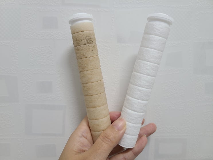  화장실 수돗물 이물질, 녹물, 잔류염소 제거 아토젯 샤워기 필터 2개월 사용 후기 (교체 방법)