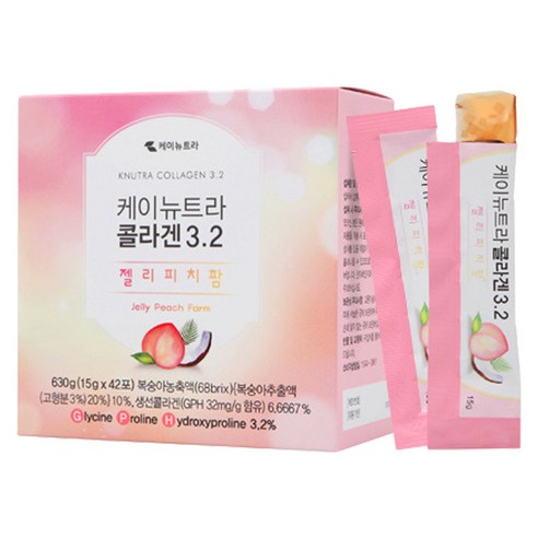 인기 급상승인 케이뉴트라 콜라겐3.2 젤리피치팜 6주분 42p, 630g, 1개 좋아요 인기 급상승인 케이뉴트라 콜라겐3.2 젤리피치팜 6주분 42p, 630g, 1개 좋아요