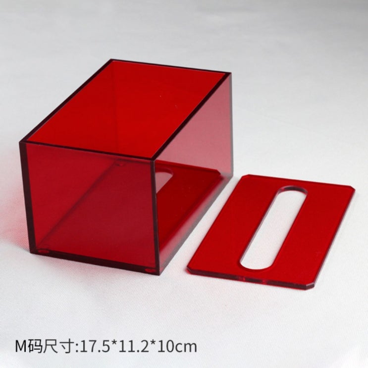 인기있는 사각 아크릴 티슈 수납함 투명 멀티 티슈 거실 화장실 휴지 케이스, 레드 M호개 좋아요 인기있는 사각 아크릴 티슈 수납함 투명 멀티 티슈 거실 화장실 휴지 케이스, 레드 M호개 좋아요