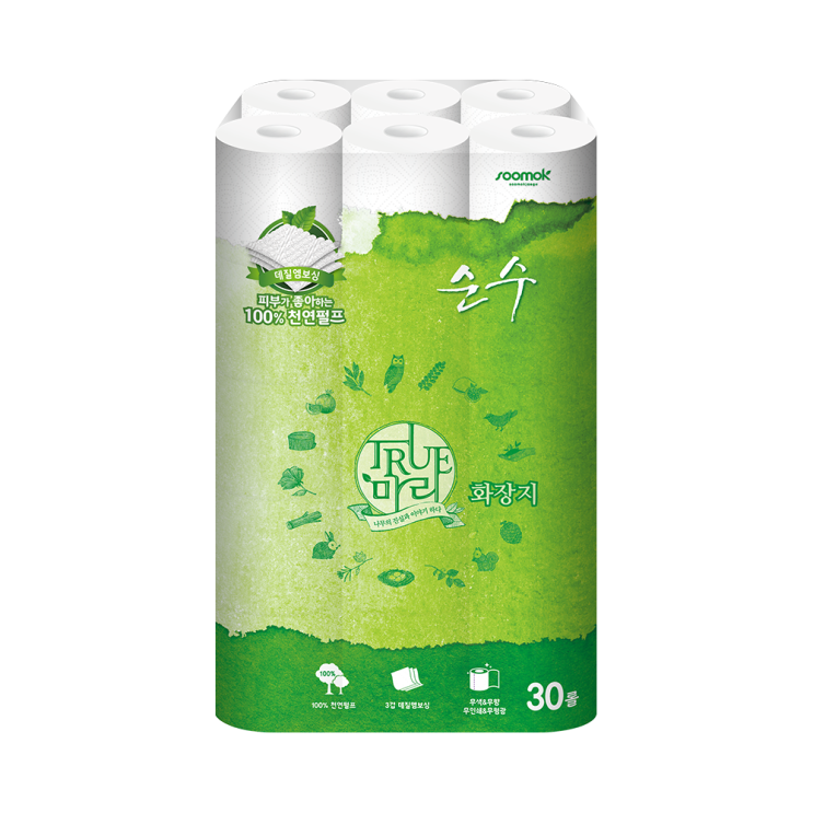 인기있는 트루마리 순수 천연펄프 데코3겹 롤화장지 30 m, 30롤, 1팩 추천합니다 인기있는 트루마리 순수 천연펄프 데코3겹 롤화장지 30 m, 30롤, 1팩 추천합니다
