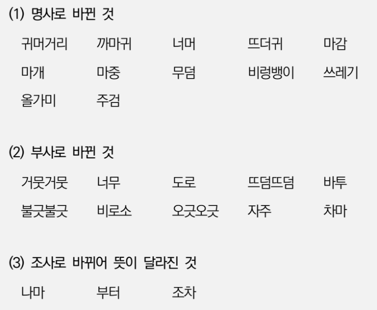  한글맞춤법 19항의 [붙임]조항