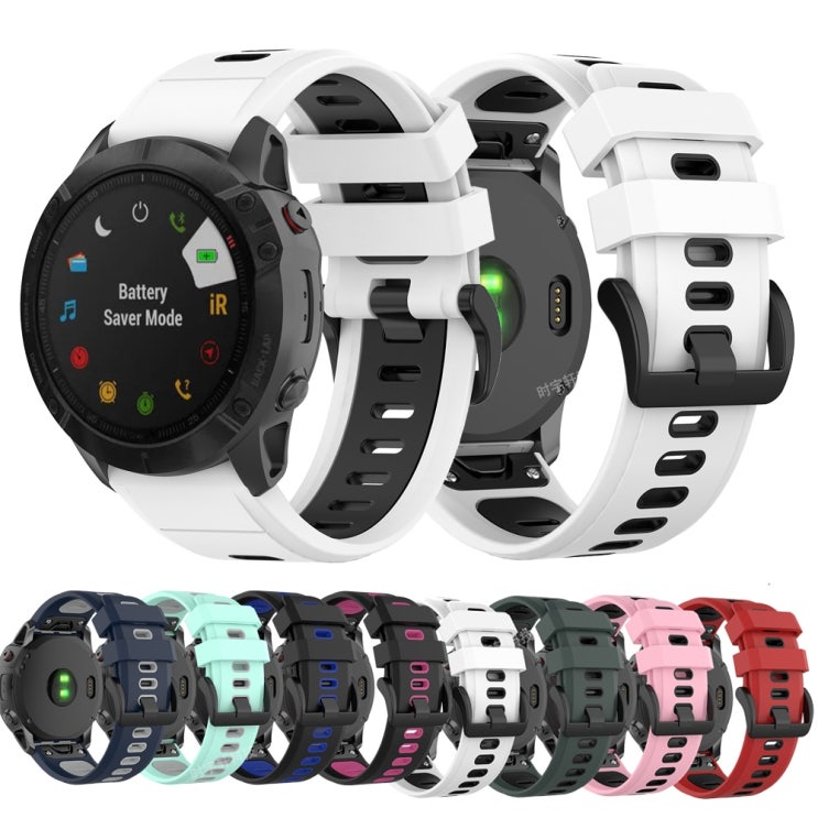 선호도 좋은 Garmin Tactix Delta 스마트 워치 더블 컬러 팔찌 밴드 Desent MK1 MK2 MK2i D2 Bravo Strap 용 26mm Quick Easy F 선호도 좋은 Garmin Tactix Delta 스마트 워치 더블 컬러 팔찌 밴드 Desent MK1 MK2 MK2i D2 Bravo Strap 용 26mm Quick Easy F