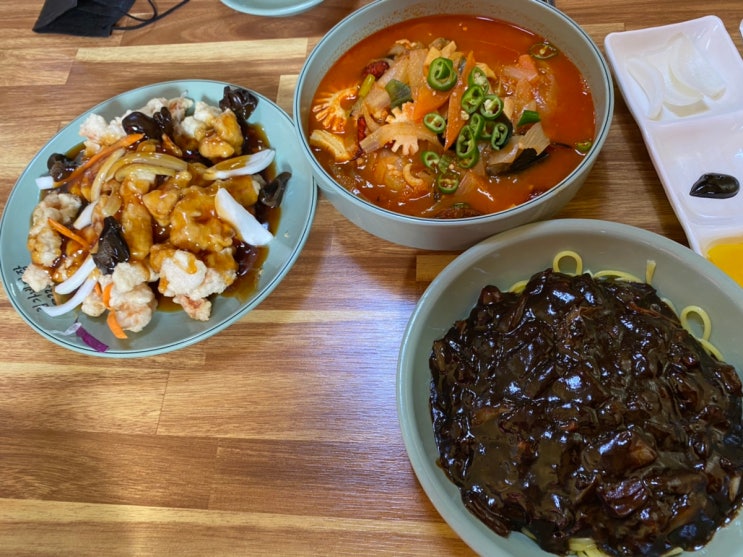  수원 권선동 그릇으로 배달해주는 중국집 김가네짜장
