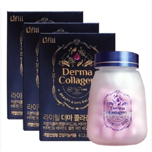  가성비 뛰어난 라이필 조여정 초저분자 173달톤 더마 콜라겐 3병 (12주), 기타 좋아요