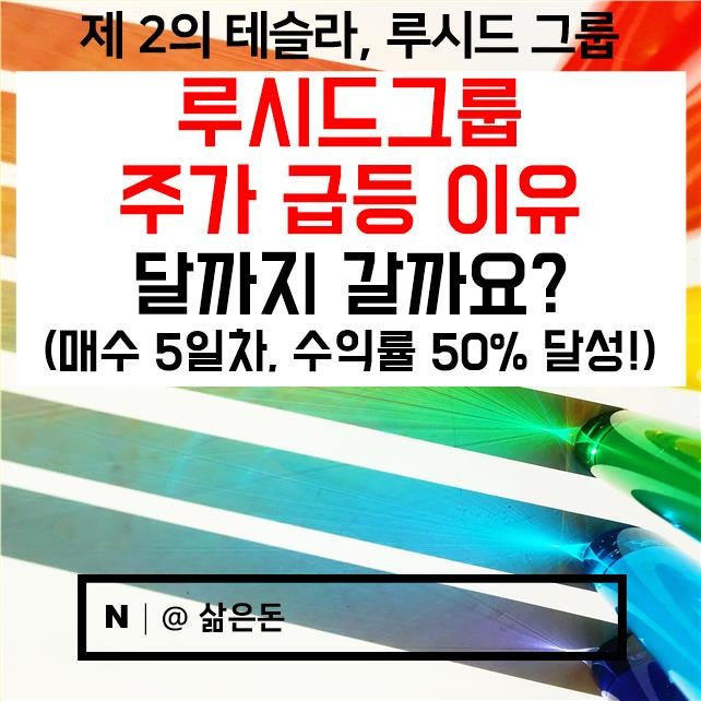 투자 일지]루시드그룹 Lcid 주가 급등 이유는? (매수 5일차, 수익률 50% 달성!) : 네이버 블로그