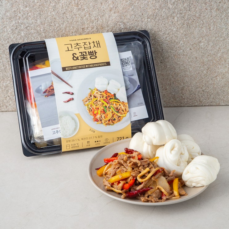 가성비갑 푸드어셈블 고추잡채 앤 꽃빵 밀키트, 721g, 1팩 추천해요 가성비갑 푸드어셈블 고추잡채 앤 꽃빵 밀키트, 721g, 1팩 추천해요