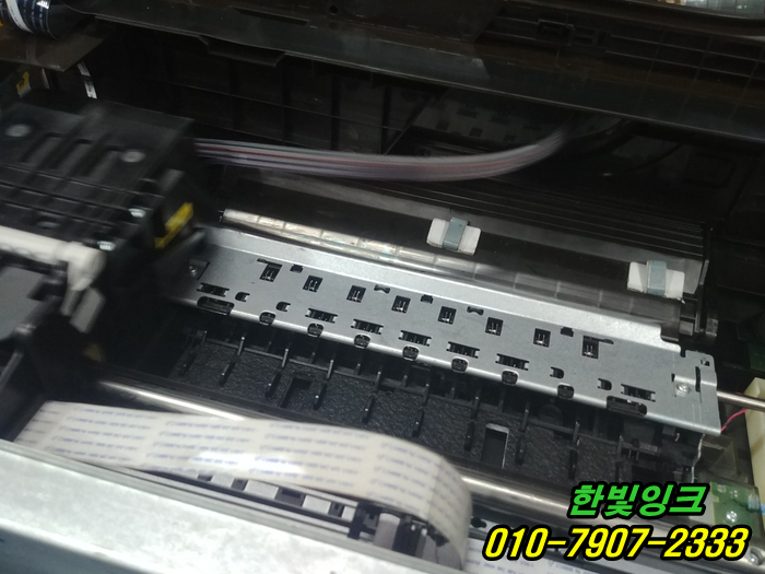 인천 서구 원창동 무한잉크 HP8600 hp8610 프린터 수리 혼색 인쇄시 색상 불량 문제 헤드교체 설치 점검