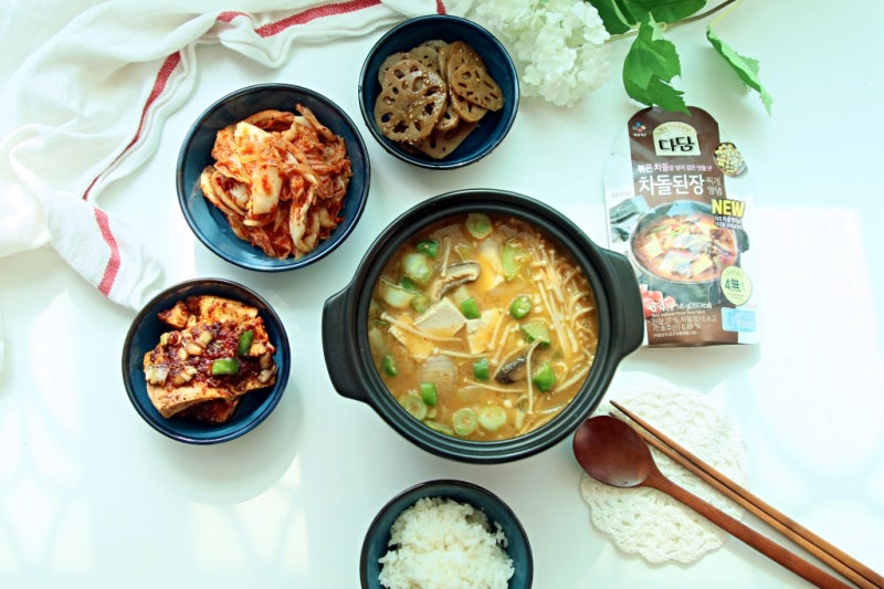 맛있는 된장찌개 레시피 CJ 다담 차돌 된장찌개양념 사용했죠